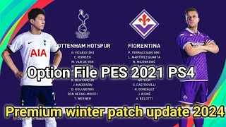 PS4 Option File PES 2021 Premium Winter Transfer Update 2024 PS4 original [upl. by Collbaith]