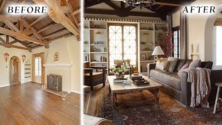 EXTREME LIVING ROOM MAKEOVER ✨ 1929 Spanish ✨ DIY From Start to Finish [upl. by Eelnodnarb]