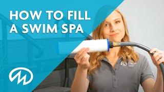 Swim Spa Start up  How to Fill a Swim Spa [upl. by Allebasi]