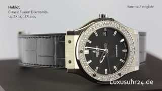 Hublot Classic Fusion Diamonds 511ZX1170LR1104 Luxusuhr24 Ratenkauf ab 20 EuroMonat [upl. by Thinia]