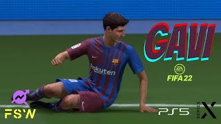 GAVI FIFA 22  Barcelona  Part 1 [upl. by Ebag536]