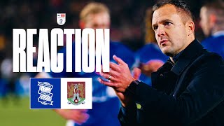 REACTION  Chris Davies  Birmingham City 11 Northampton Town  Sky Bet League One [upl. by Ayal]