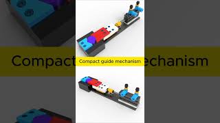 Compact guide mechanism using cylinders cad engineering mechanism fusion360 mechanical [upl. by Newmann]