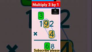 Multiply 3 by 1 digit [upl. by Ahsemaj]