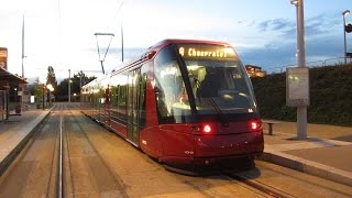 ClermontFerrand TransLohr STE4  Départ La Pardieu Gare [upl. by Atila]