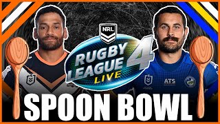 INSANE Wests Tigers vs Parramatta Eels Spoon Bowl Clash on RLL4  NRL Round 27 [upl. by Ecertal]