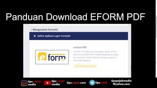 Panduan Download Eform PDF Badan [upl. by Elaynad610]