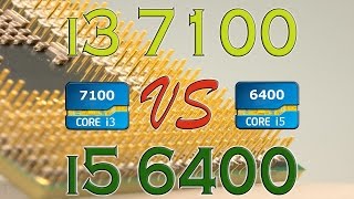 i3 7100 vs i5 6400  Benchmarks  Gaming Tests Review and Comparison  Kaby Lake vs Skylake [upl. by Shifra297]