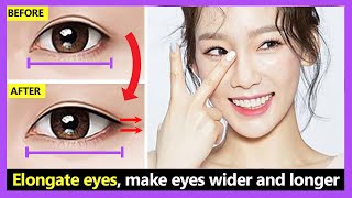 5 Exercises Elongate the outer corner eyes How to make your eyes wider and longer naturally [upl. by Pierro635]