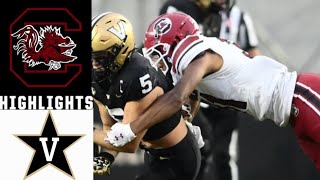 South Carolina VS 24 Vanderbilt Highlights  College Football [upl. by Amerd]