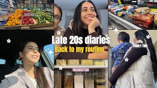 Late 20’s diaries⭐️grocery shopping🥑Organising🍂عدنا✨يومياتي [upl. by Inva]