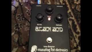 Emanating Fist Electronics Black Acid tone distorter fuzz [upl. by Leisam]