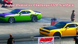 Dodge Demon vs Challenger 1320 Scat Packsubscribe [upl. by Corina]