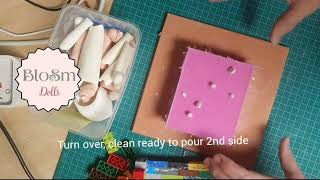 Part 1 BJD  DIY Silicone cast Ball Jointed Doll mould [upl. by Shoshanna]