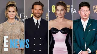 2024 BAFTA Film Awards Red Carpet Fashion Margot Robbie Bradley Cooper amp More  E News [upl. by Ahtael831]