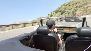 Classic 1969 Fiat 124 Spider on Latigo Canyon Road in Malibu [upl. by Mccullough]