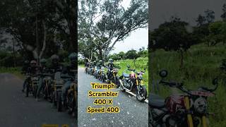 The Open Road Freedom triumph scrambler400x speed400 riders highway bikelife offroad travel [upl. by Annirtak]