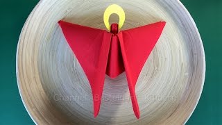 Engel basteln mit PapierServietten Servietten falten Weihnachten Weihnachtsengel  DIY Deko Ideen [upl. by Ixel]