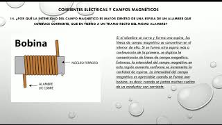 14 Por qué la intensidad del campo magnético es mayor dentro de una espira de un [upl. by Ness876]