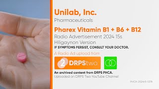 Pharex Vitamin B1  B6  B12 Radio Ad 2024 15s Hiligaynon Version ST [upl. by Sonnie]