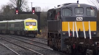 Irish Rail Trains at Kildare 2312015 [upl. by Eannej]