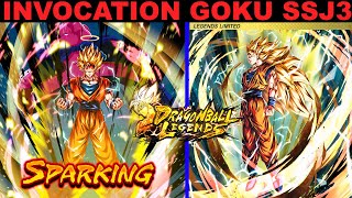 INVOCATION GOKU SSJ3  PARTIE 2 DU LEGENDS FESTIVAL  DRAGON BALL LEGENDS FR [upl. by Kennett]