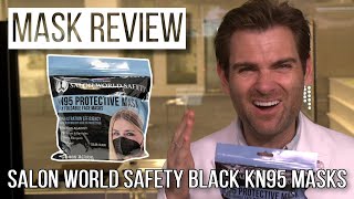 Lloyd loves the niche  Salon World Safety Black KN95 Protective Masks Review [upl. by Georgi224]