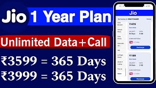 JIO NEW RECHARGE PLAN 💥 JIO NEW RECHARGE PLAN 2024  JIO YEARLY RECHARGE PLANS [upl. by Ellerrehc]