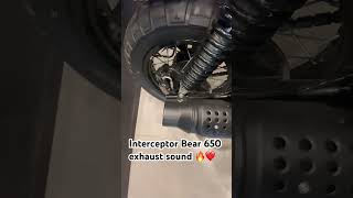 Interceptor Bear 650 exhaust sound music automobile hiphopmusic [upl. by Hauser356]