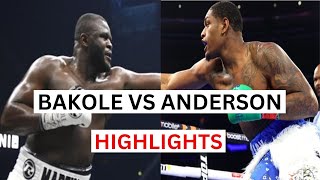 Jared Anderson vs Martin Bakole Highlights amp Knockouts [upl. by Prichard]