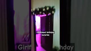 गर्लफ्रेंड birthday surprise 🥰  decoration viralvideo lightingdecor surprise [upl. by Etaner]