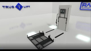 Installing RAMs Vertical Platform Lift Wheel Chair Lift Porch Lift  Outdoor lift TrusTLift [upl. by Edison]