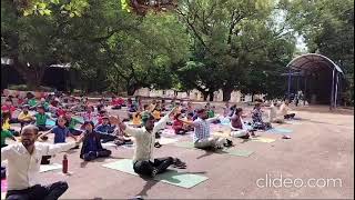 10th International Yoga Day Celebration at KV Donimalai [upl. by Tsuda]