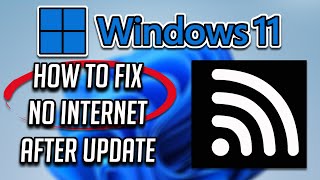 How to Fix No Internet After Updating Windows 1110  Limited WiFi After Update [upl. by Dylan832]