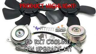 Product Highlight JP3 Motorsports FD RX7 Cooling Fan Upgrade Kit [upl. by Aihsotal]