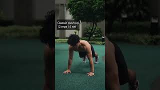 Latihan Otot Dada Tanpa Alat pushup olahragadirumah [upl. by Bocoj213]