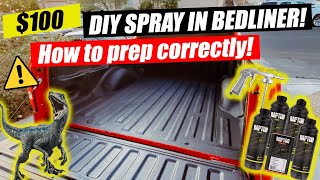 DIY Raptor Spray In BedLiner from Amazon Cheap and EASY [upl. by Anai]