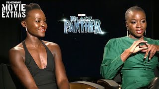 Black Panther 2018 Lupita Nyongo amp Danai Gurira talk about their experience making the movie [upl. by Olenka]