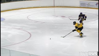 GOJHL  Komoka Kings vs KitchenerWaterloo Siskins [upl. by Ailimaj]