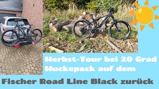 EBike Tour in den Herbst 🍂 zurück auf dem Fahrradträger Fischer RoadLine Black [upl. by Kilan]