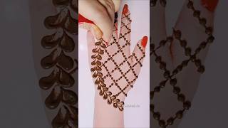 Back hand mehndi design henna videomehndidesignmehandi viralvideoshortstrending [upl. by Kenwrick]