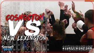 HIGH SCHOOL VOLLEYBALL  Coshocton vs New Lexington  HIGHLIGHT [upl. by Nilrev]