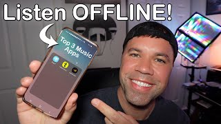 Top 3 FREE Best Music Apps for Android and iPhone Offline Music [upl. by Freedman]