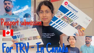 How to send passport For Canada visa stamping TRV From inside canada  passport submission [upl. by Ayatnahs]