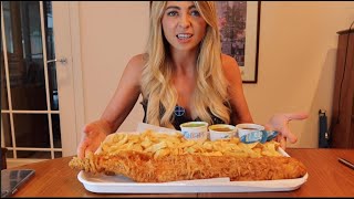 32oz FISH AND CHIP CHALLENGE [upl. by Airrotal]