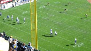 Brendan Bigelow 88yard kickoff return touchdown Cal vs Presbyterian Football 2011 ATampT Park [upl. by Portland363]