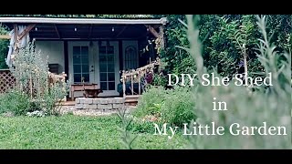 DIY My She Shed in my little garden  part 1  DIY 小屋作り part 1 [upl. by Tildy818]