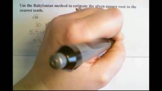 Babylonian Method of estimating square roots Math Algebra Jenn Burke [upl. by Ennove]