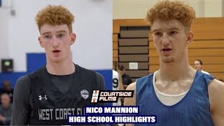 NICO MANNION High School Highlights Red Mamba Is A Future First Round Draft Pick [upl. by Nosrac]