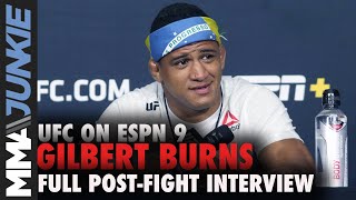 UFC on ESPN 9 Gilbert Burns full postfight interview [upl. by Eedissac]